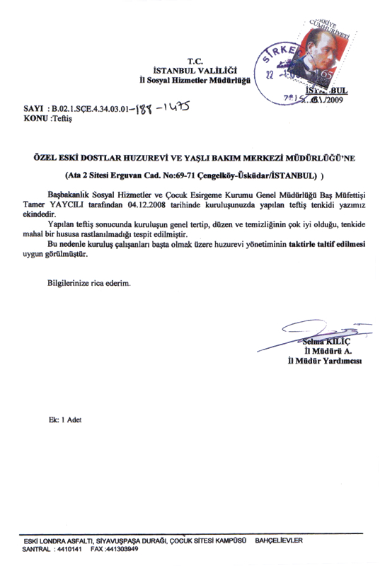 Eski dostlar Huzur Evi